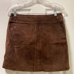 Suede Mini Skirt
